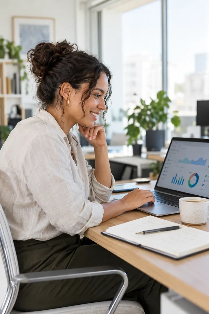 Marketing operations manager sending campaigns from the SendHaven dashboard with inbox-placement graphs